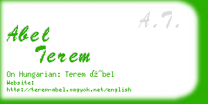 abel terem business card